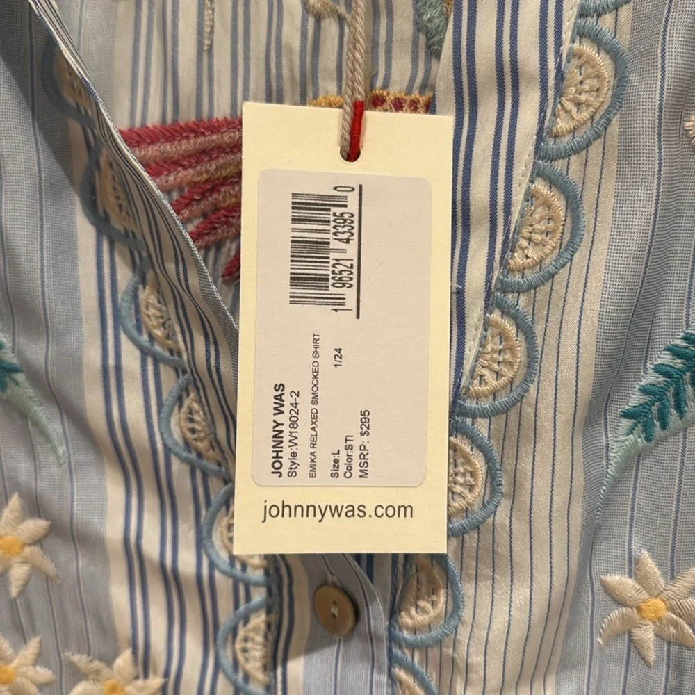 Johnny Was Silk Blouse - Picture 4 of 6